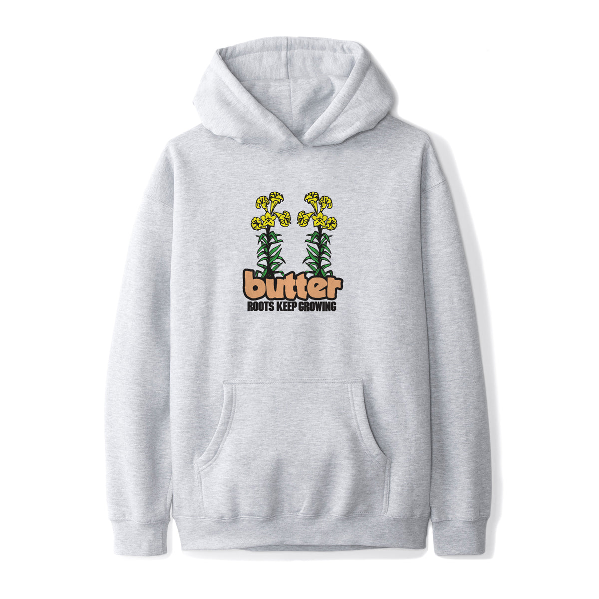 Roots Pullover Hood Heather Grey SISU SKATESHOP