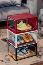 Load image into Gallery viewer, Shoe Storage Box Organizer - Sneaker Box
