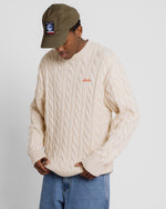 Load image into Gallery viewer, Cable Knit Sweater Bone
