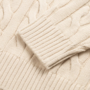 Cable Knit Sweater Bone